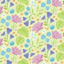 Cresendo 10251 43 Floral Lime Benartex