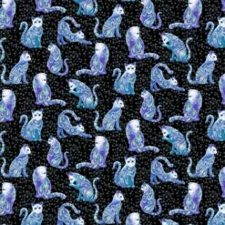 Catitude Singing The Blues 10262 12 Black Pearlized Aristocats Benartex