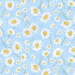 Daisy Delight 12458 50 Daisy Garden Blue Kanvas