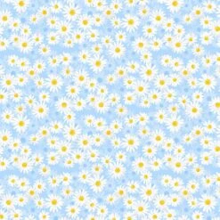 Daisy Delight 12461 50 Sweet Daisies Blue Kanvas