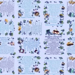 Blueberry Hill 12639 55 Blue Blueberry Desserts Benartex Kanvas