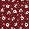 Winter Comfort Flannel 1265F 19 Black Red Snowy Cocoa Benartex Kanvas -Sewing Supplies Sales 2024 12765fb 19