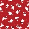 Winter Comfort Flannel 12768F 10 Red Polar Bear Fun Benartex Kanvas -Sewing Supplies Sales 2024 12768fb 10