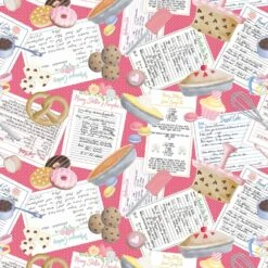 Gnomebody Bakes It Better 12826 21 Pink Nanas Recipe Benartex Kanvas