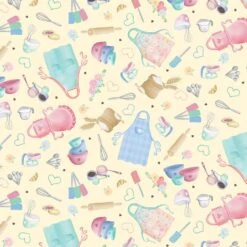 Gnomebody Bakes It Better 12835 33 Yellow Time To Bake Benartex Kanvas