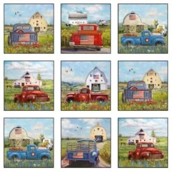 American Spirit 21003 White Block Panel Elizabeth Studio