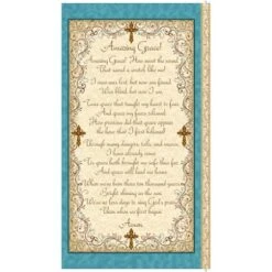 Amazing Grace 24028 E 24 Inch Cream Panel, Quilting Treasures