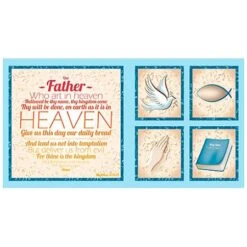 Our Father 24224 B Cream Prayer Panel, Quilting Treasures