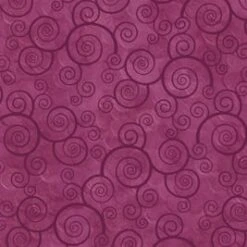 Harmony Curly Scroll 24778 VM Plum Velvet Quilting Treasures