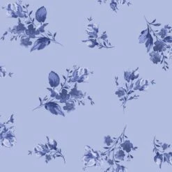 Silver Jubilee 2506 B Blue Spaced Floral Maywood Studio