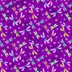 Gossamer Gardens 2652 55 Violet Dragonflies Henry Glass