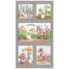 Gnomesville 27661 K Grey Gnomes Panel Quilting Treasures