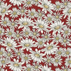 Farm Life 27679 R Daisies Red Quilting Treasures