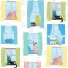 Whiskers Cats In Windows 28020 Z White Quilting Treasures -Sewing Supplies Sales 2024 2802020z m