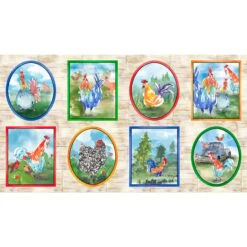 Colorful Roosters 28404 A Picture Patches Quilting Treasures