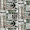 Cabin Welcome Flannel 36104 901 Words Toss Wilmington Prints -Sewing Supplies Sales 2024 36104 901
