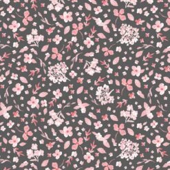 Colette 52052 2 Charcoal Scattered Bloom Windham Fabrics