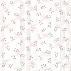 Colette 52054 1 White Lattice Leaves Windham Fabrics