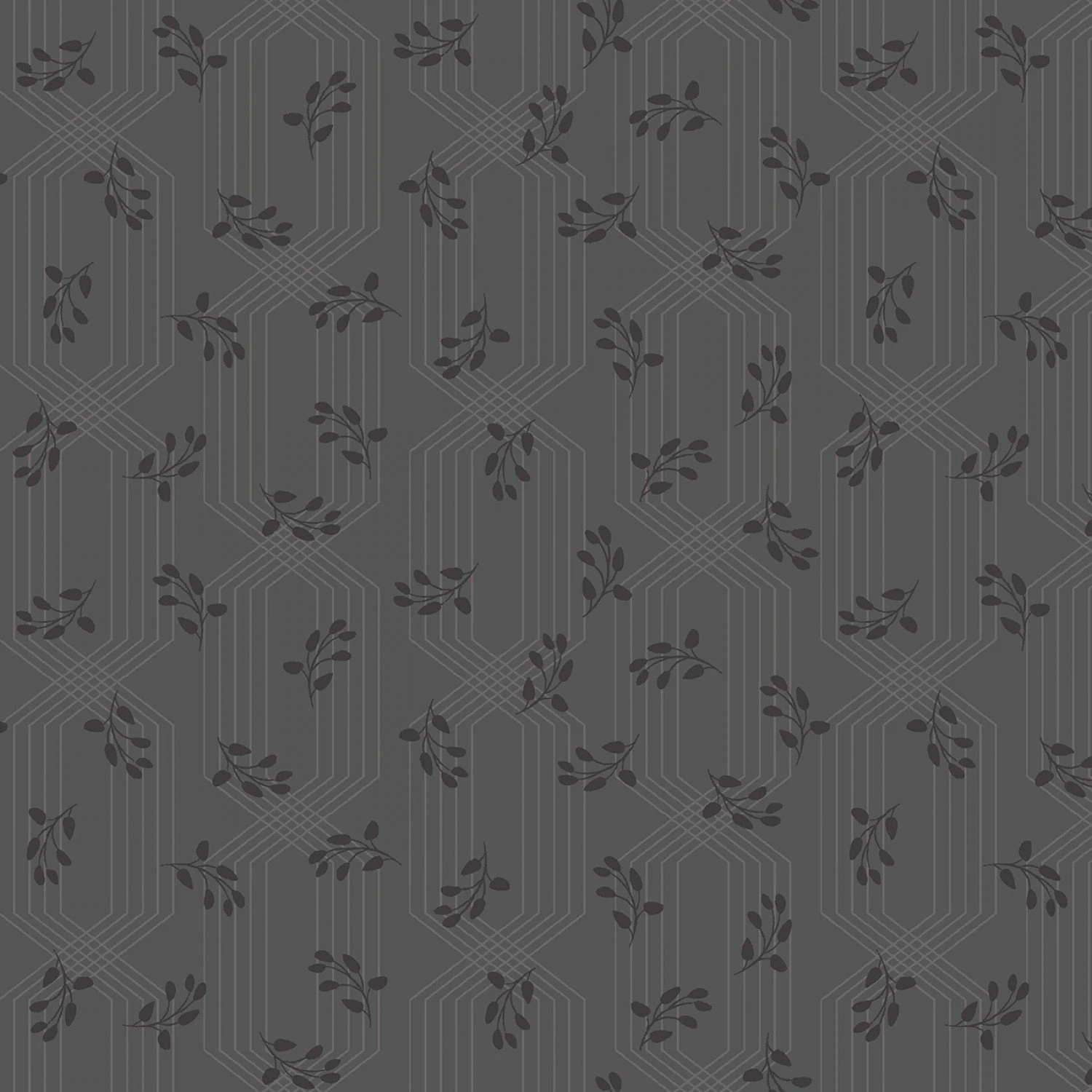 Colette 52054 2 Charcoal Lattice Leaves Windham Fabrics 3 Colette 52054 2 Charcoal Lattice Leaves Windham Fabrics