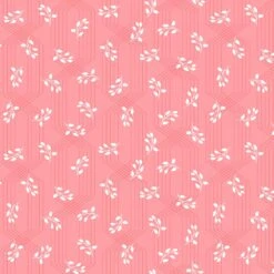 Colette 52054 7 Coral Lattice Leaves Windham Fabrics