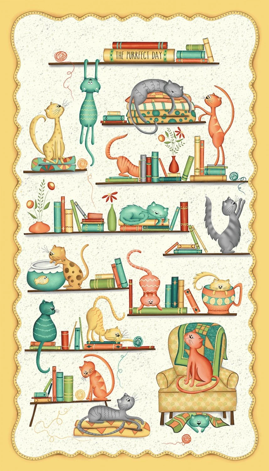 Purrfect Day 52370P X Cat Panel Windham 3 Purrfect Day 52370P X Cat Panel Windham