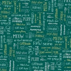 Purrfect Day 52373 4 Teal Purrfect Words Windham
