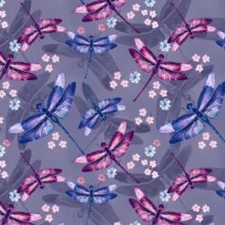 Midnight Hydrangea 5479 55 Lilac Small Dragonfly Studio E