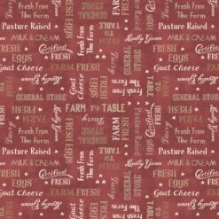 Farmhouse Chic 89242 321 Red Words Wilmington Prints
