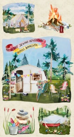 All Minnesota Shop Hop Scenic Panel Benartex