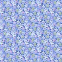 Garden Inspirations 9358 77 Blue Packed Small Flowers Henry Glass
