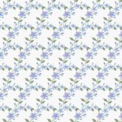 Garden Inspirations 9362 17 Blue Scalloped Flowers Henry Glass