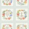 Garden Inspirations 9363 12 Inspirational Blocks Panel Henry Glass -Sewing Supplies Sales 2024 9363 12