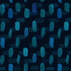 Midnight Sapphire 9385 77 Navy Brushstrokes Henry Glass