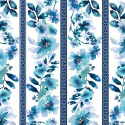 Midnight Sapphire 9388 17 White Blue Wallpaper Stripe Henry Glass