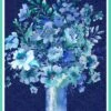 Midnight Sapphire 9390P 77 24 Inch Panel Vase Bouquet Henry Glass