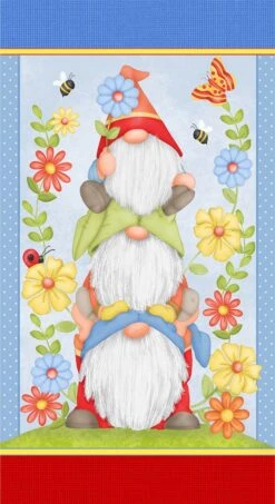 Gnome Is Where Your Garden Grows 9450P 11 24 Inch Gnome Panel Henry Glass