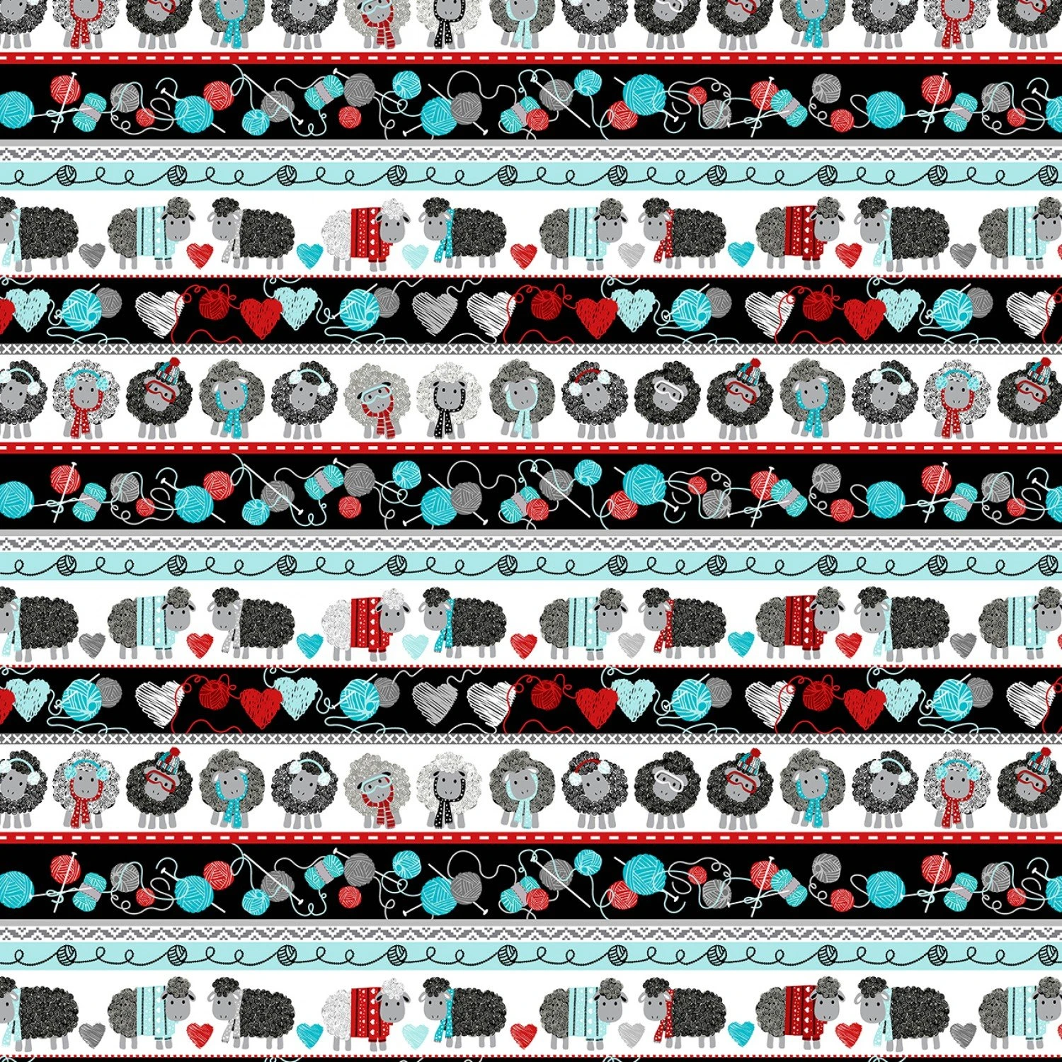 All You Knit Is Love 9920 99 Border Kanvas Benartex 3 All You Knit Is Love 9920 99 Border Kanvas Benartex