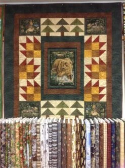 Bear Panel Quilt Kit, Maywood Studio Shadowplay