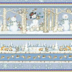 Snow Babies Flannel F9539 11 Border Stripe, Henry Glass