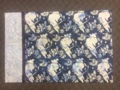 MN Hockey Batik N2877 19 Navy Pillowcase Kit, Hoffman Exclusive Batik
