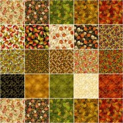 Autumn Comfort Flannel Raggy Cakes Quilt Kit Benartex