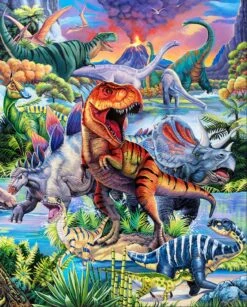 Dino World AL41700C1 Digital Panel David Textiles
