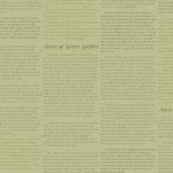 Anne Of Green Gables 10604 Basil Text Riley Blake