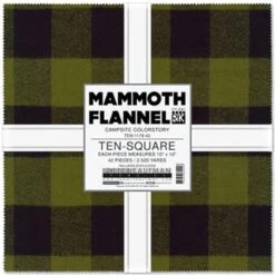 Campsite Mammoth Flannel Raggy Cakes Quilt Kit Robert Kaufman