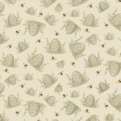 Honey Bee Farm CD2390 Beige Tossed Bee Hive Timeless Treasures