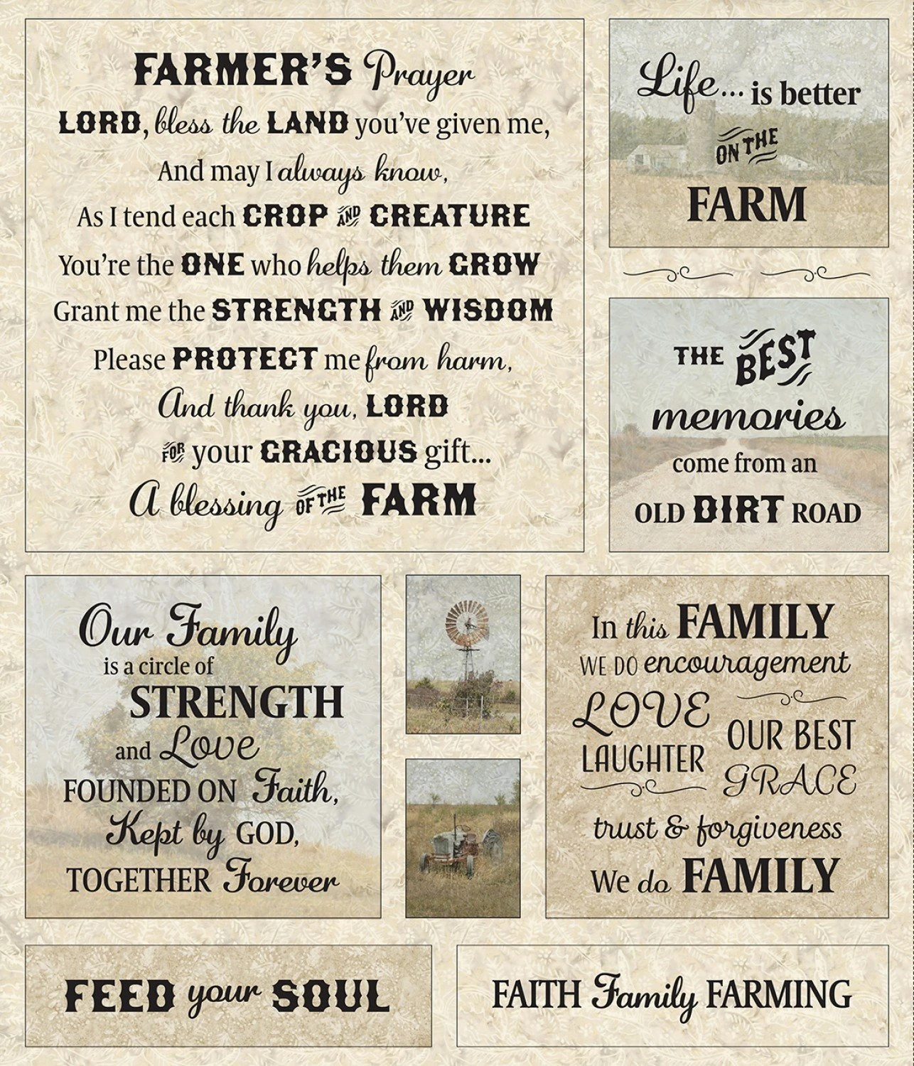 Farmers Prayer Panel CD8738 Timeless Treasures 3 Farmers Prayer Panel CD8738 Timeless Treasures