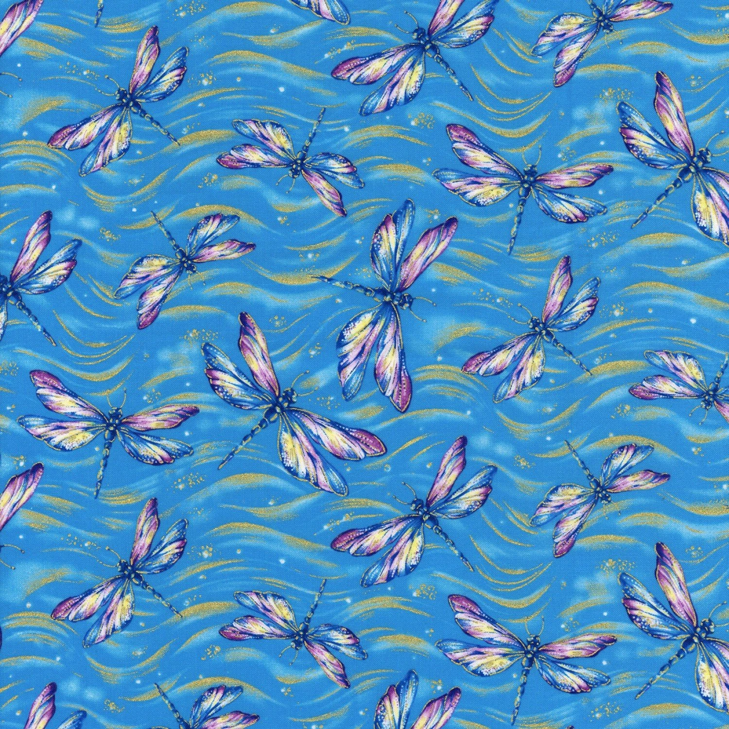 Water Dance CM8305 Dancing Dragonflies Water Timeless Treasures 3 Water Dance CM8305 Dancing Dragonflies Water Timeless Treasures