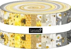 Honey Bee Farm Jelly Roll Strip Set Timeless Treasures