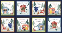 Camping Life DC10108 Navy Adventure Awaits Panel Michael Miller