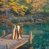 On Golden Pond DP22985 46 Digital Panel Lake Chair, Northcott -Sewing Supplies Sales 2024 dp22985 46
